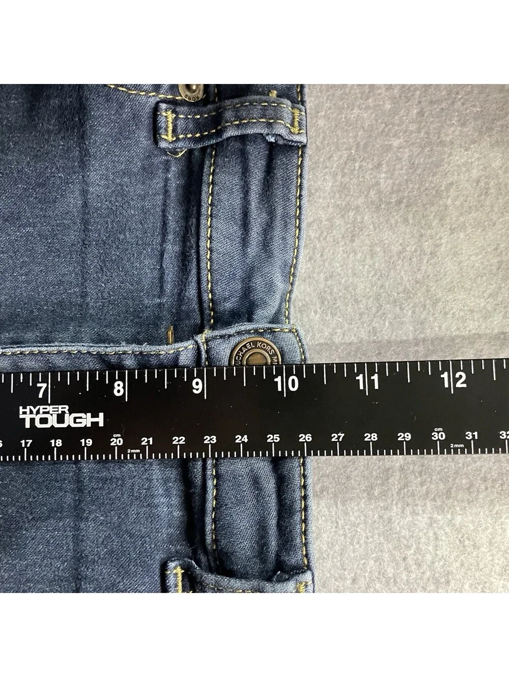 Michael Kors Womens Size 12 Mid Rise Izzy Skinny Blue Denim Jeans
